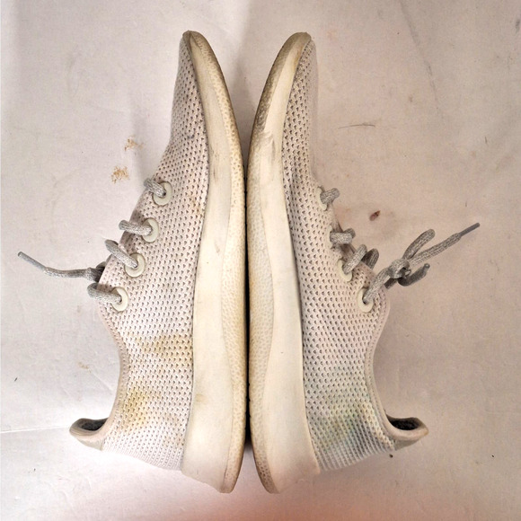 Allbirds Mens Tree Runners Sneakers 9 Kaikoura White Lace Up Low Running Shoes‎ - Picture 7 of 8